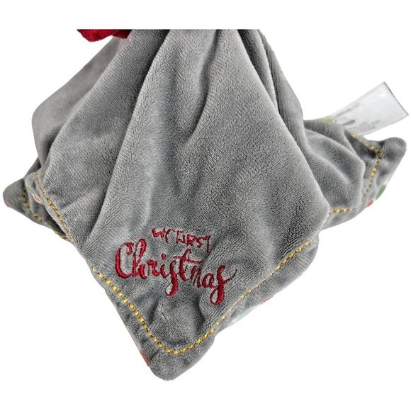 Animal Adventure Gray Bear Lovey My First Christmas Polka Dot Stuffed Animal Toy - Picture 2 of 4